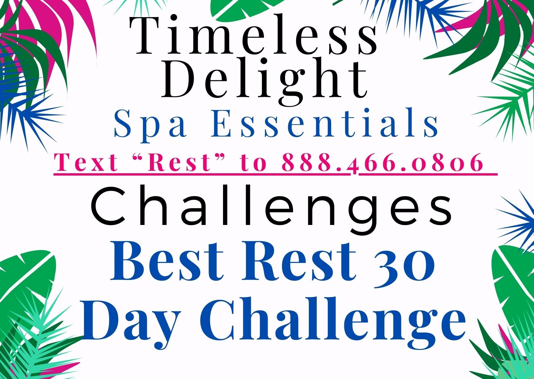 Timeless Delight Best Rest 30 Day Challenge Workbook | Timeless Delight Digital Library